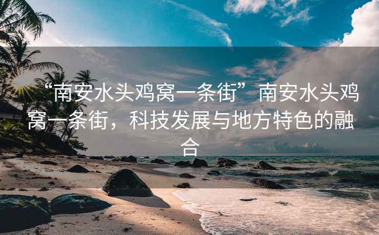 “南安水頭雞窩一條街”南安水頭雞窩一條街，科技發(fā)展與地方特色的融合