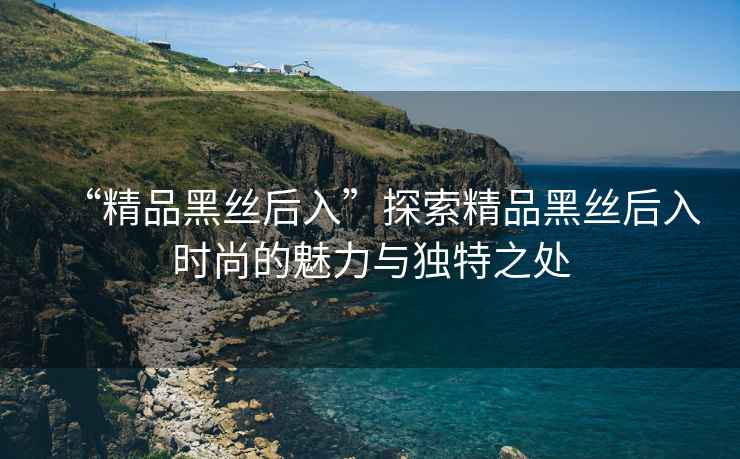 “精品黑絲后入”探索精品黑絲后入時(shí)尚的魅力與獨(dú)特之處