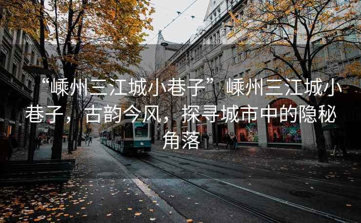 “嵊州三江城小巷子”嵊州三江城小巷子，古韻今風(fēng)，探尋城市中的隱秘角落