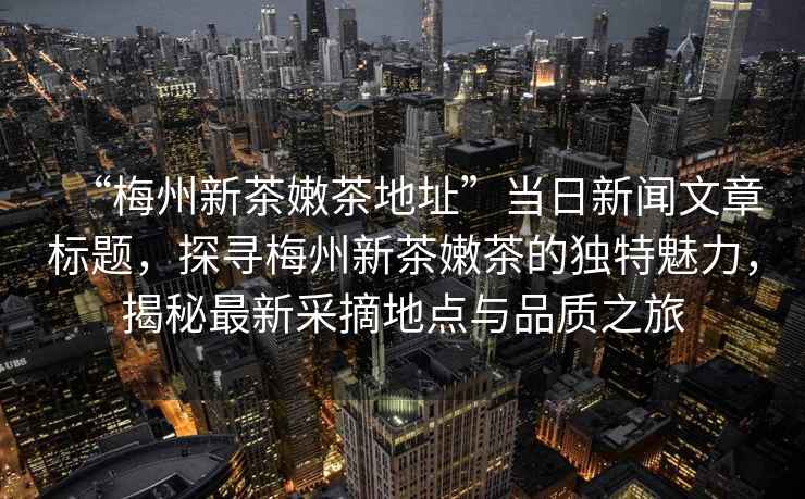 “梅州新茶嫩茶地址”當(dāng)日新聞文章標(biāo)題，探尋梅州新茶嫩茶的獨(dú)特魅力，揭秘最新采摘地點(diǎn)與品質(zhì)之旅