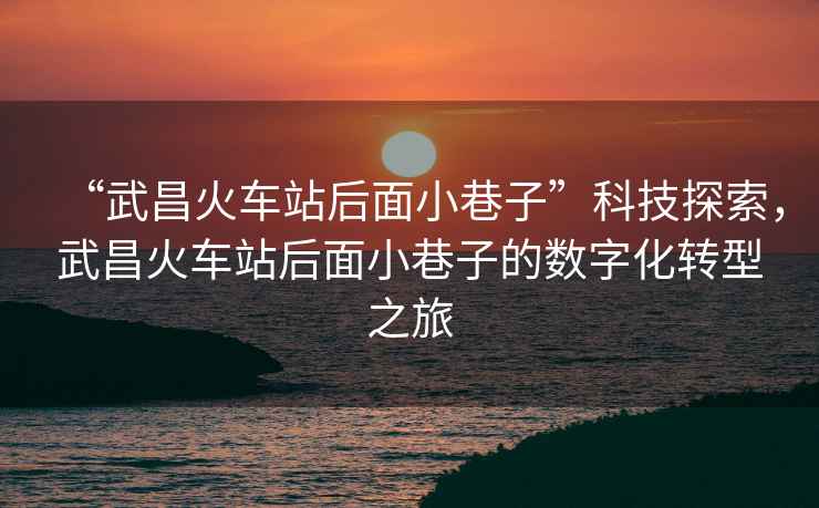 “武昌火車站后面小巷子”科技探索，武昌火車站后面小巷子的數(shù)字化轉(zhuǎn)型之旅