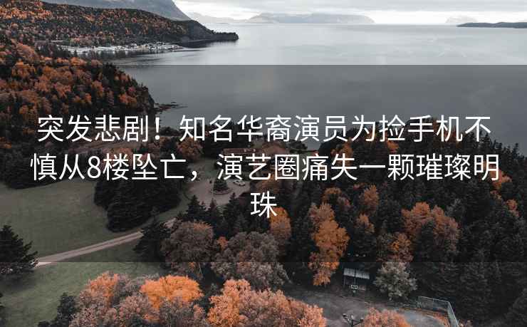 突發(fā)悲??！知名華裔演員為撿手機(jī)不慎從8樓墜亡，演藝圈痛失一顆璀璨明珠