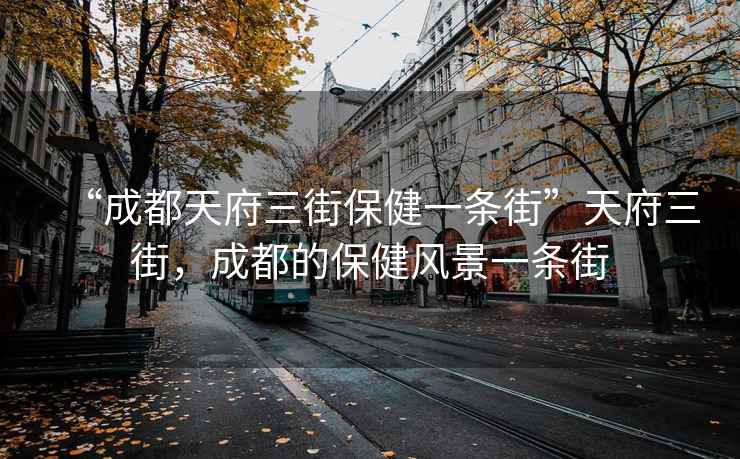 “成都天府三街保健一條街”天府三街，成都的保健風景一條街