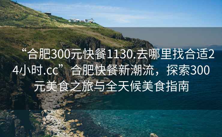 “合肥300元快餐1130.去哪里找合適24小時.cc”合肥快餐新潮流，探索300元美食之旅與全天候美食指南