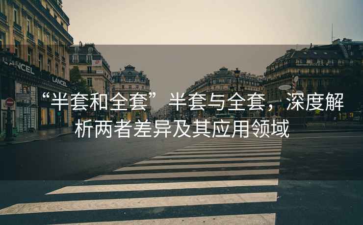 “半套和全套”半套與全套，深度解析兩者差異及其應(yīng)用領(lǐng)域