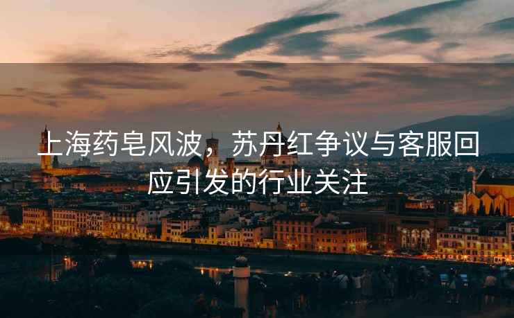 上海藥皂風(fēng)波，蘇丹紅爭議與客服回應(yīng)引發(fā)的行業(yè)關(guān)注