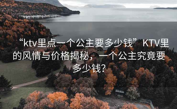 “ktv里點一個公主要多少錢”KTV里的風情與價格揭秘，一個公主究竟要多少錢？