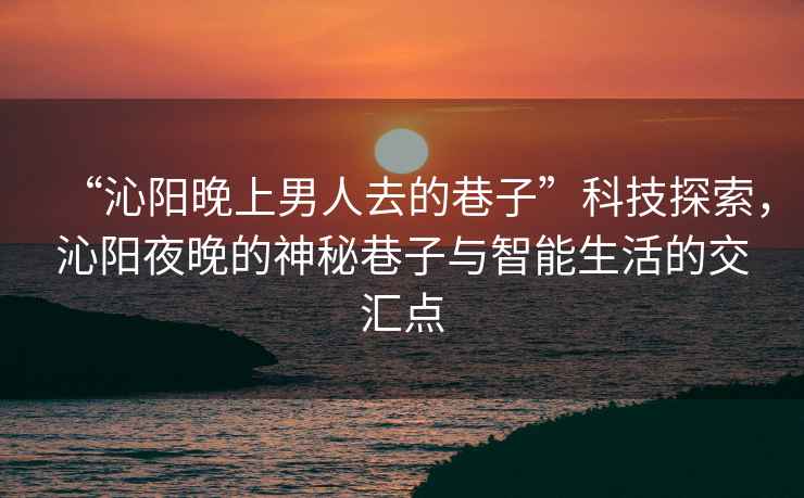 “沁陽(yáng)晚上男人去的巷子”科技探索，沁陽(yáng)夜晚的神秘巷子與智能生活的交匯點(diǎn)