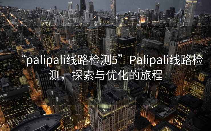 “palipali線路檢測5”Palipali線路檢測，探索與優(yōu)化的旅程