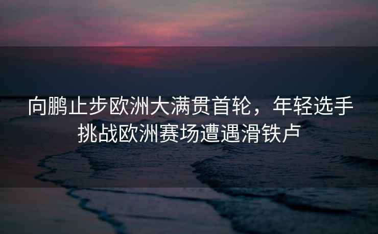向鵬止步歐洲大滿貫首輪，年輕選手挑戰(zhàn)歐洲賽場遭遇滑鐵盧
