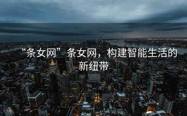 “條女網(wǎng)”條女網(wǎng)，構(gòu)建智能生活的新紐帶