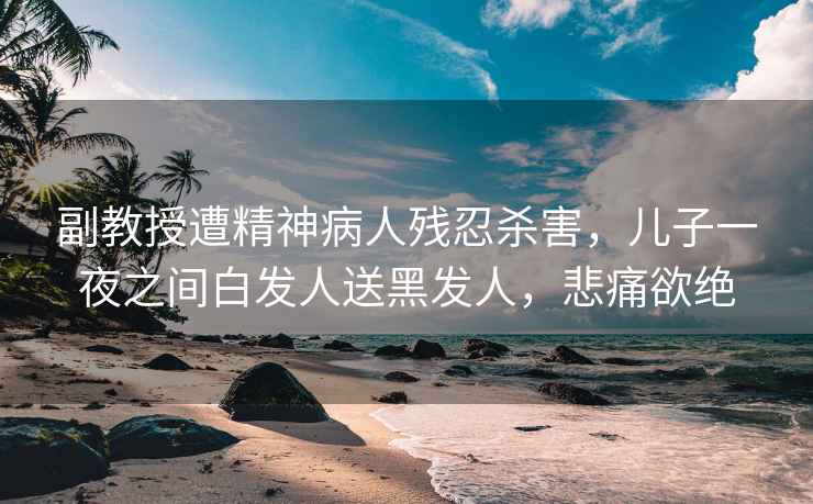 副教授遭精神病人殘忍殺害，兒子一夜之間白發(fā)人送黑發(fā)人，悲痛欲絕
