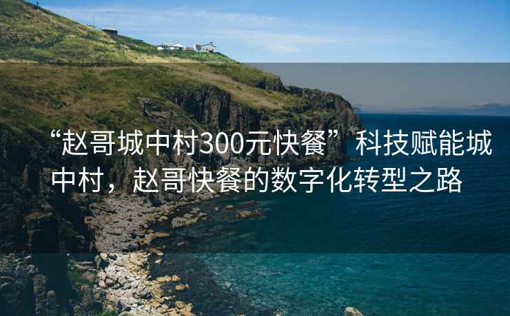 “趙哥城中村300元快餐”科技賦能城中村，趙哥快餐的數(shù)字化轉(zhuǎn)型之路