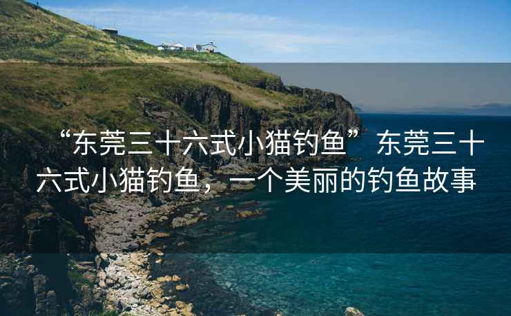 “東莞三十六式小貓釣魚”東莞三十六式小貓釣魚，一個美麗的釣魚故事