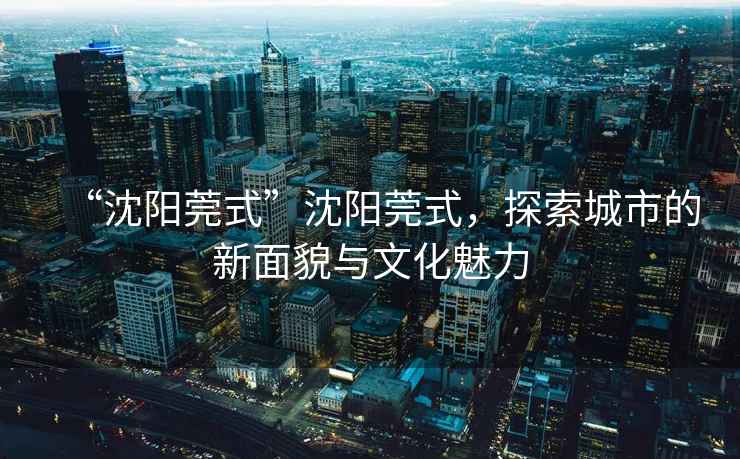 “沈陽莞式”沈陽莞式，探索城市的新面貌與文化魅力