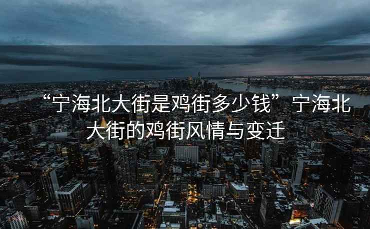 “寧海北大街是雞街多少錢”寧海北大街的雞街風情與變遷