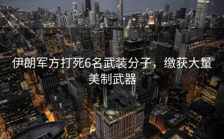 伊朗軍方打死6名武裝分子，繳獲大量美制武器