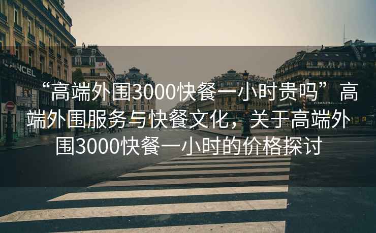 “高端外圍3000快餐一小時貴嗎”高端外圍服務(wù)與快餐文化，關(guān)于高端外圍3000快餐一小時的價格探討