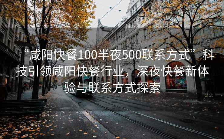 “咸陽(yáng)快餐100半夜500聯(lián)系方式”科技引領(lǐng)咸陽(yáng)快餐行業(yè)，深夜快餐新體驗(yàn)與聯(lián)系方式探索