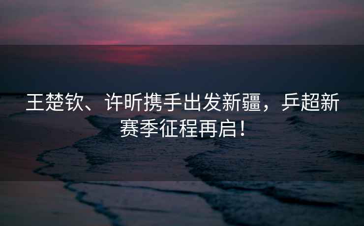 王楚欽、許昕攜手出發(fā)新疆，乒超新賽季征程再啟！